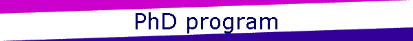 PhD program